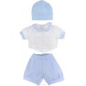 Juan Antonio Комплект одежды для кукол высотой цвет белый голубой 42 см