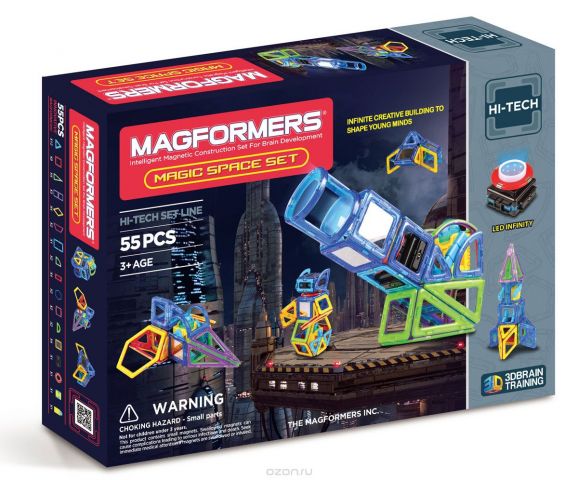 Magformers Магнитный конструктор Magic Space Set