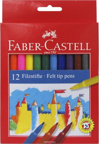 Faber-Castell Набор фломастеров 12 шт