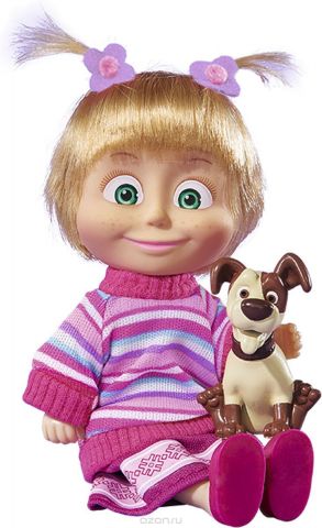 Simba Мини-кукла Маша с собачкой