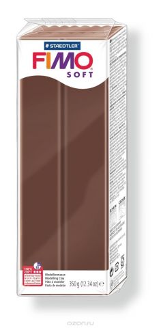 Глина полимерная Fimo "Soft", цвет: шоколад, 350 г