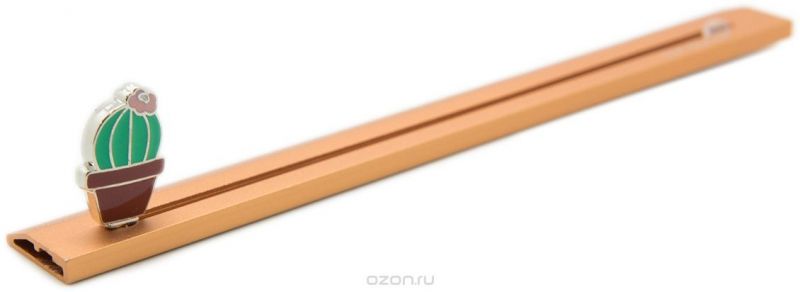 Еж-стайл Линейка Кактус цвет бронзовый 16 см