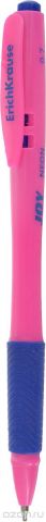 Erich Krause Ручка шариковая Ultra Glide Technology Joy Neon цвет корпуса розовый синяя