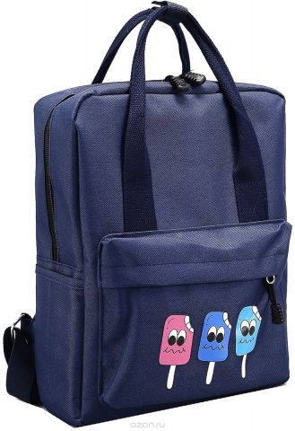 Рюкзак-сумка детский Мороженое цвет темно-синий 2826025