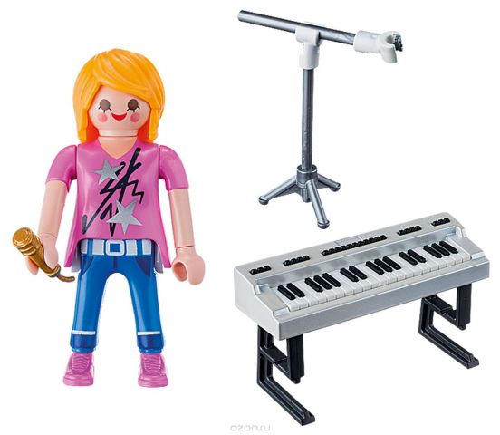 Playmobil Игровой набор Экстра-набор Певица с синтезатором