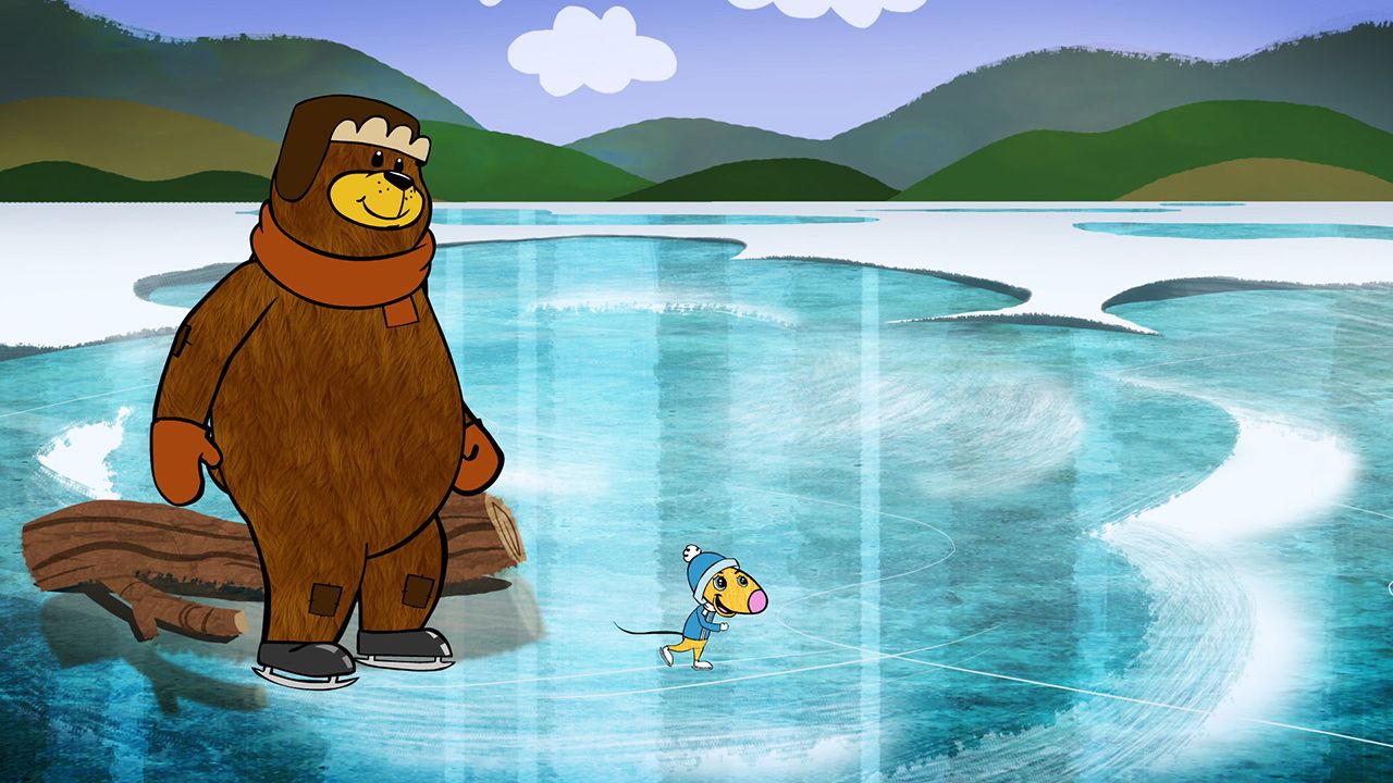 I am a big bear. Big Bear and Squeak.