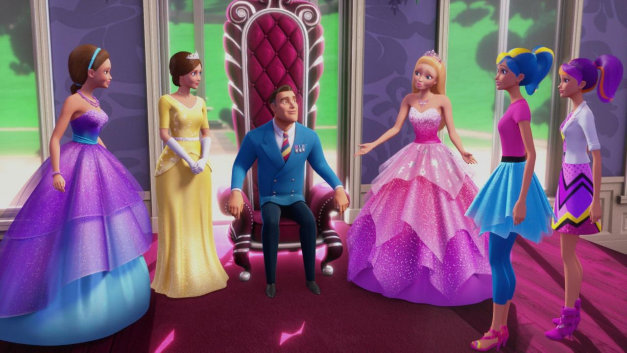 Мультик «Барбисуперпринцесса» детские мультфильмы на